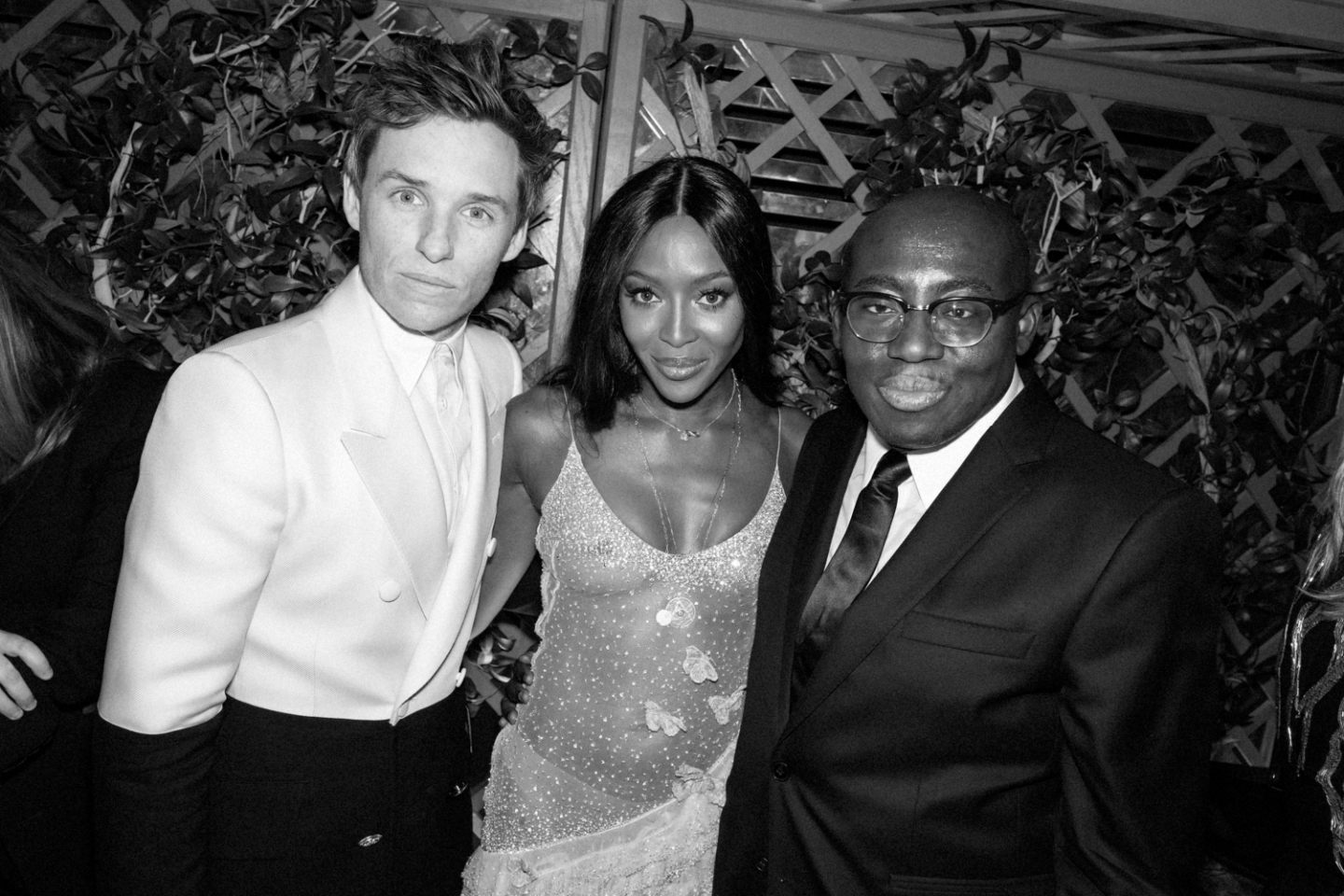 Eddie Redmayne, Naomi Campbell & Edward Enninful