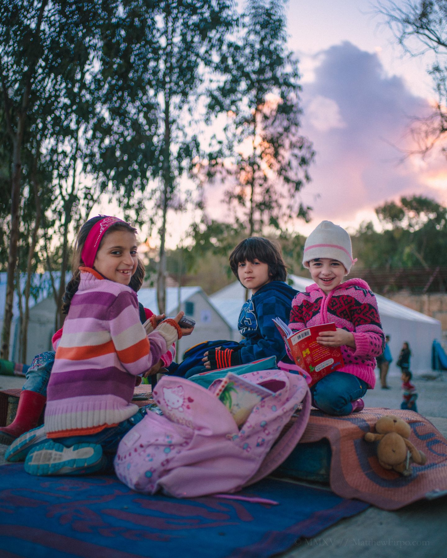 Children in the Leros camp