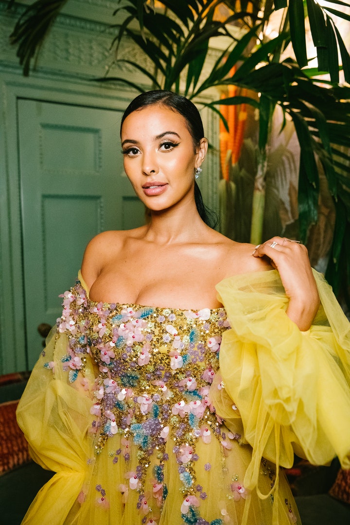 Maya Jama attends the Tiffany X Vogue Fashion and Film Party at Annabel's