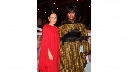 Amina Muaddi and Precious Lee