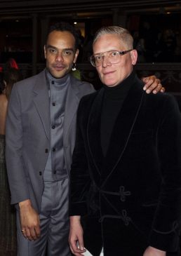 Raven Smith and Giles Deacon at the Fashion Awards
