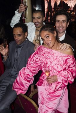 Raven Smith, Mesh Henry, Nick Grimshaw and Miquita Oliver at the Fashion Awards