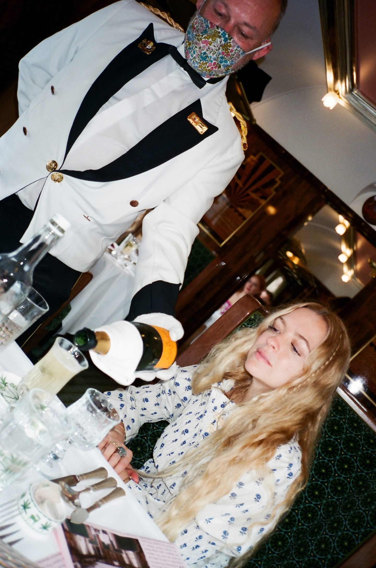 Hannah Weiland on board the Belmond British Pullman