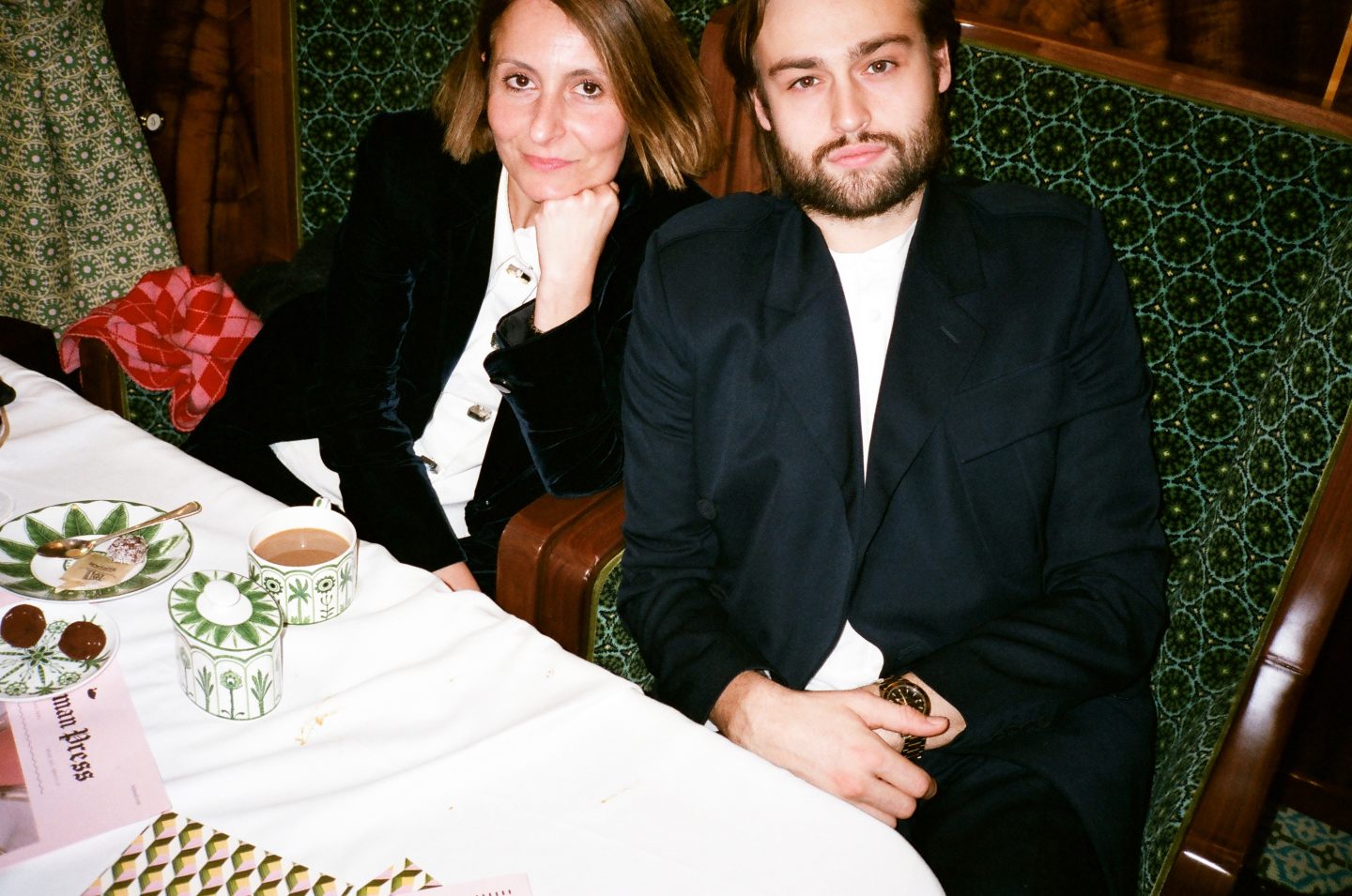 Douglas Booth on board the Belmond British Pullman